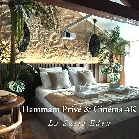 Private Hammam & Immersive Cinema - Eden Luxury Apartment *